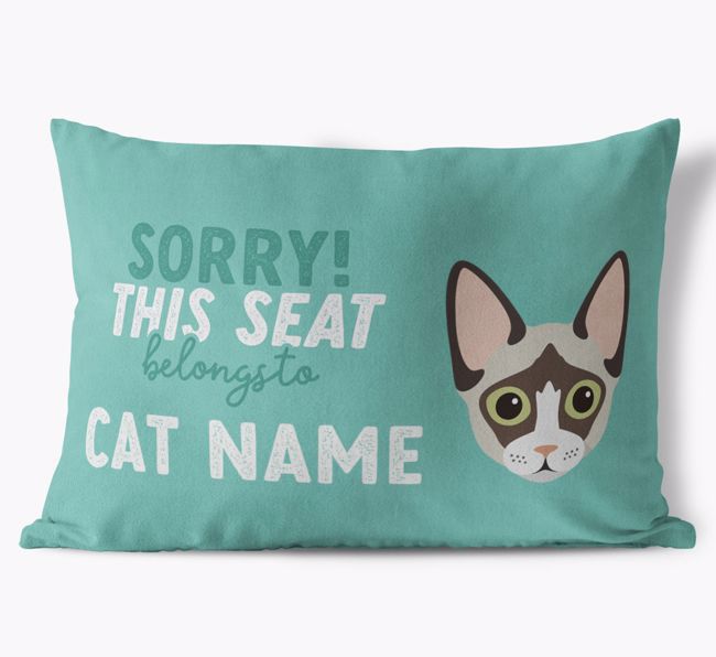 Sorry This Seat Belongs To: Personalized {breedCommonName} Soft Touch Pillow
